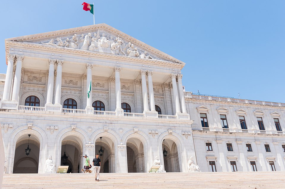 foto da fachada Assembleia da República